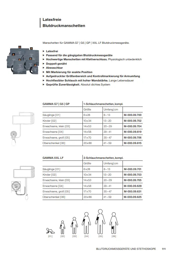 Latexfreie Blutdruckmanschetten HEINE Optotechnik